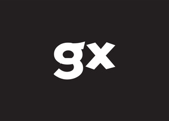 GX letter logo and initial logo design
