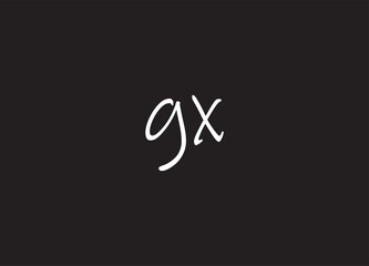 GX letter logo and initial logo design