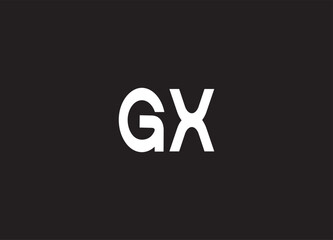 GX letter logo and initial logo design