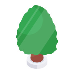 An icon design of tree

