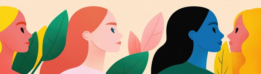 Worldwide unity, driven by fairness and global tolerance, flat design illustration