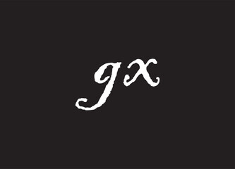 GX letter logo and initial logo design