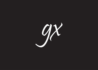 GX letter logo and initial logo design