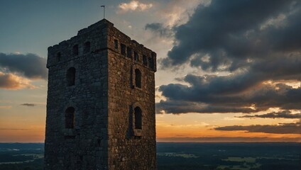 An enchanting archer tower hidden in a magical forest invites exploration and joy