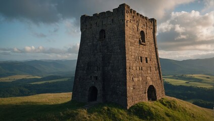 An enchanting archer tower hidden in a magical forest