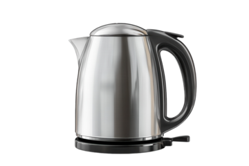 High-Quality Electric Kettle Isolated on a Transparent Background Ideal for Culinary and Kitchen Appliances Promotion