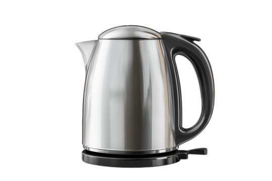 High-Quality Electric Kettle Isolated on a Transparent Background Ideal for Culinary and Kitchen Appliances Promotion