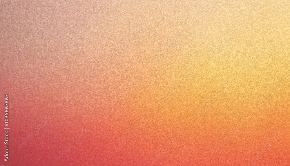 Poster warm sunset gradient with subtle canvas texture. soft transition from yellow to peachy pink, ideal f