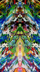 Abstract background art . Ethnic pattern. Mixtures of oil paint. Trendy hand painting canvas. Wall decor and Wall art prints Idea. 3D Texture. Art object