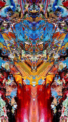 Abstract background art . Ethnic pattern. Mixtures of oil paint. Trendy hand painting canvas. Wall decor and Wall art prints Idea. 3D Texture. Art object