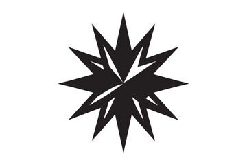 A bold geometric black star symbol 3.eps