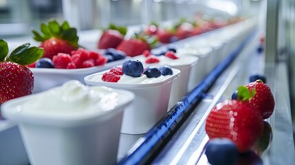 Yogurt Production Line with Fresh Berries