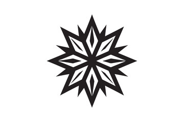 Obraz premium A bold geometric black star symbol 42.eps