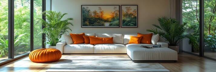 Elegant metallic frames enhancing minimalism, set against a pristine white background, embodying sophistication and modern design.