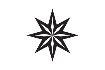 A bold geometric black star symbol 56.eps