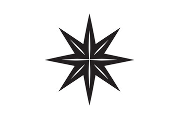 A bold geometric black star symbol 59.eps