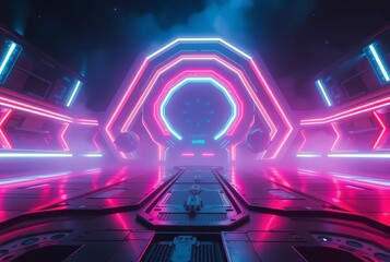 Star Wars Tron Scene A futuristic sci fi image from the Star War
