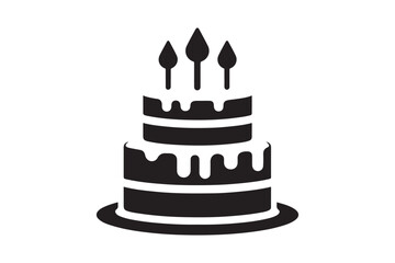 Birthday Cake silhouette vector 2.eps