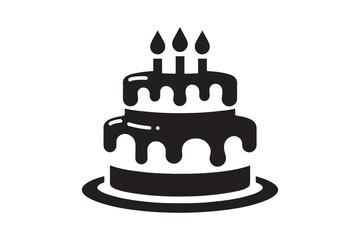 Birthday Cake silhouette vector 5.eps