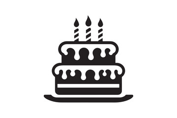 Birthday Cake silhouette vector 13.eps