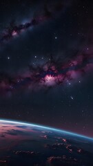 Fototapeta premium Exploring the Universe: Colorful Designs of Stars and Nebulae
