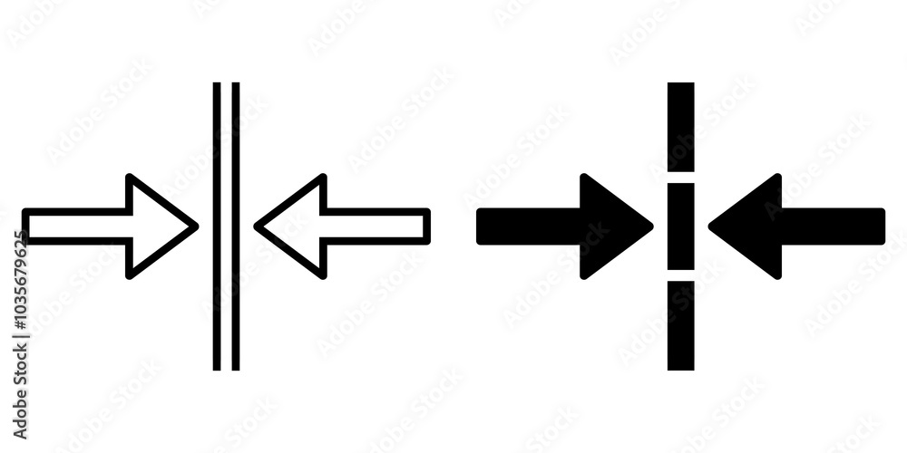 Aufkleber reflect icon set with simple and modern design.reflect arrow for web