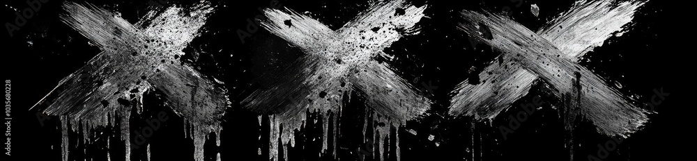 Poster paint stencil with splashes. ink brushstrokes, artistic composition. boxes with text frames. splatte