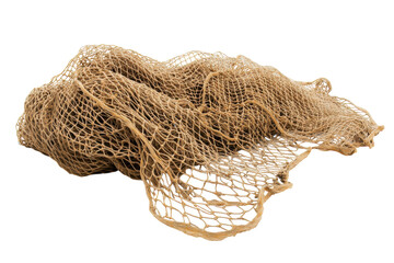 Fishing Net Isolated on a transparent Background for Use in Fishing Industry Marketing and Design Projects