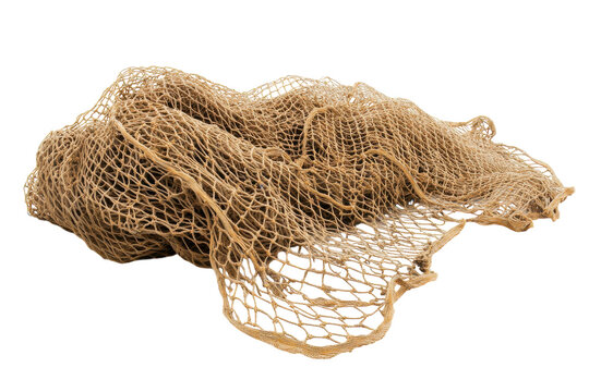 Fishing Net Isolated on a transparent Background for Use in Fishing Industry Marketing and Design Projects