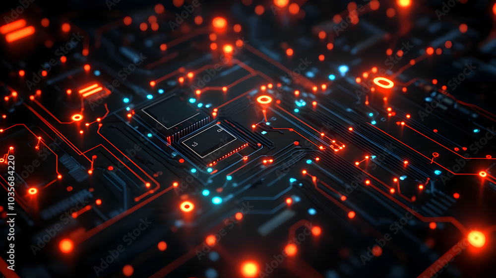 Poster detailed graphical representation of a parallel circuit diagram with electrical components
