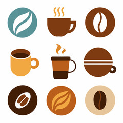 Set the Coffee Icon Vector Illustration on a white background