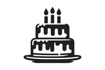 Birthday Cake silhouette vector 73.eps