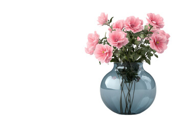 Fototapeta premium Elegant Flower Vase Isolated on a Transparent Background Perfect for Home Decor, Advertising, and Event Planning