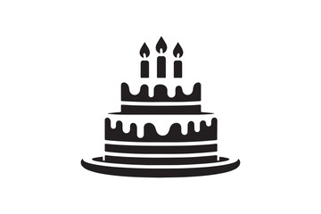 Birthday Cake silhouette vector 90.eps