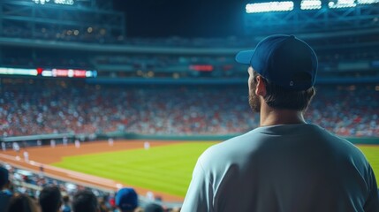 Baseball Fan at a Game
