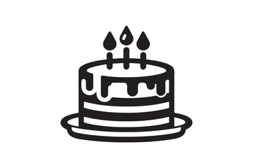 Birthday Cake silhouette vector 110.eps