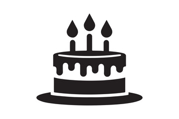 Birthday Cake silhouette vector 130.eps