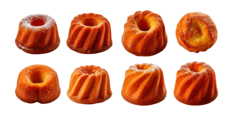 Assorted Bundt Cakes ,PNG set collection, isolated on transparent background