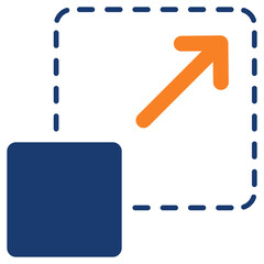 Fototapeta premium Scalability Icon Element For Design