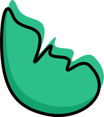 illustration of an arrow with leaf