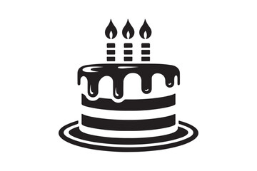 Birthday Cake silhouette vector 155.eps
