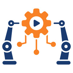 Robotic Process Automation  Icon Element For Design