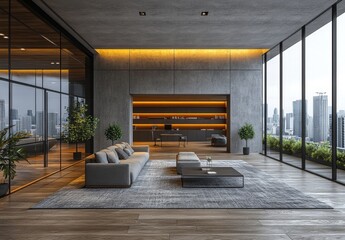 Obraz premium Modern Loft Interior.