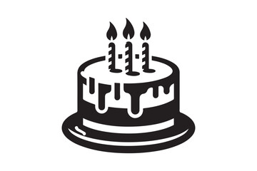 Birthday Cake silhouette vector 161.eps