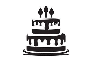 Birthday Cake silhouette vector 167.eps