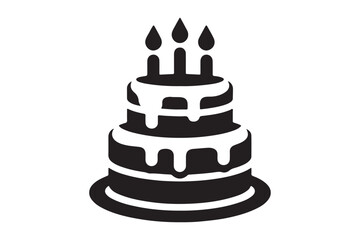 Birthday Cake silhouette vector 165.eps