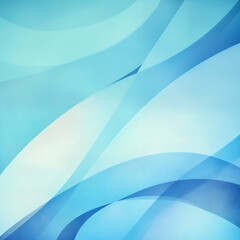 Obraz premium Abstract blue layered waves in a gradient design. Minimalist geometric background for wallpaper or web template