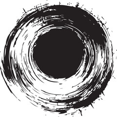 Set of brush strokes on white background,  grunge ink drop dripping design vector