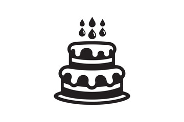 Birthday Cake silhouette vector 175.eps