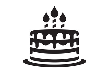 Birthday Cake silhouette vector 176.eps